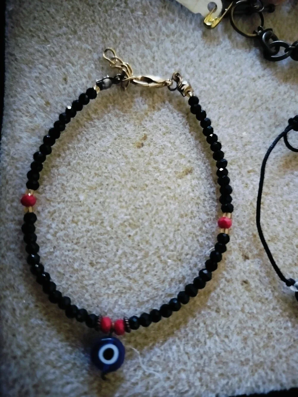 Set of 4 Boho & Protection Bracelets – Evil Eye, Gemstone, Shell & Beaded Stack